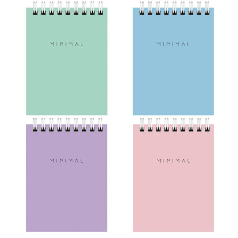 Блокнот МАЛЫЙ ФОРМАТ А7 75х105 мм, 40 л., гребень, картон, клетка, BRAUBERG "Minimal Pastel", 116431 по низкой цене оптом 