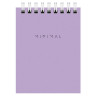 Блокнот МАЛЫЙ ФОРМАТ А7 75х105 мм, 40 л., гребень, картон, клетка, BRAUBERG "Minimal Pastel", 116431 по низкой цене оптом 