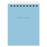 Блокнот МАЛЫЙ ФОРМАТ А7 75х105 мм, 40 л., гребень, картон, клетка, BRAUBERG "Minimal Pastel", 116431 по низкой цене оптом 