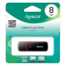 Флеш-диск 8 GB, APACER AH333, USB 2.0, черный, AP8GAH333B-1 по низкой цене оптом Краснодар, Москва, Уфа, Казань, Барнаул, Владивосток, Хабаровск, Сахалин, Красноярск, Екатеренбург, 