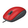 Мышь проводная LOGITECH M110,USB, 2 кнопки+1 колесо-кнопка, оптическая, красная, 910-005489 по низкой цене оптом 