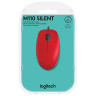 Мышь проводная LOGITECH M110,USB, 2 кнопки+1 колесо-кнопка, оптическая, красная, 910-005489 по низкой цене оптом 