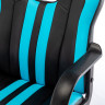 Кресло компьютерное "BRABIX Stripe GM-202", экокожа, черное/голубое, 532509 по низкой цене оптом 