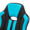 Кресло компьютерное "BRABIX Stripe GM-202", экокожа, черное/голубое, 532509 по низкой цене оптом 