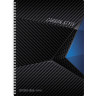 Тетрадь А4, 80 л., HATBER, гребень, клетка, выборочный лак, "CarbonStyle" (2 вида), 80Т4вмВ1гр по низкой цене оптом 