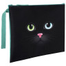 Папка для тетрадей BRAUBERG А5, 1 отделение, полиэстер, на молнии, с ручкой, "Black Cat", 270339 по низкой цене оптом 