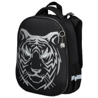 Ранец BRAUBERG SHINY, 2 отделения, "Tiger", СВЕТЯЩИЙСЯ РИСУНОК, 36х28х14 см, 270698