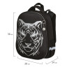 Ранец BRAUBERG SHINY, 2 отделения, "Tiger", СВЕТЯЩИЙСЯ РИСУНОК, 36х28х14 см, 270698 по низкой цене оптом Краснодар, Москва, Уфа, Казань, Барнаул, Владивосток, Хабаровск, Сахалин, Красноярск, Екатеренбург, 