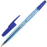 Ручка шариковая BRAUBERG "Carina Blue", СИНЯЯ, корпус тонированный синий, узел 1 мм, линия письма 0,5 мм, 141669 по низкой цене оптом 