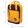 Рюкзак BRAUBERG FRIENDLY молодежный, горчично-фиолетовый, 37х26х13 см, 270093 по низкой цене оптом 
