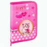 Пенал BRAUBERG, 1 отделение, 1 откидная планка, полиэстер, 21х14 см, "Happy kitten", 270308 по низкой цене оптом 
