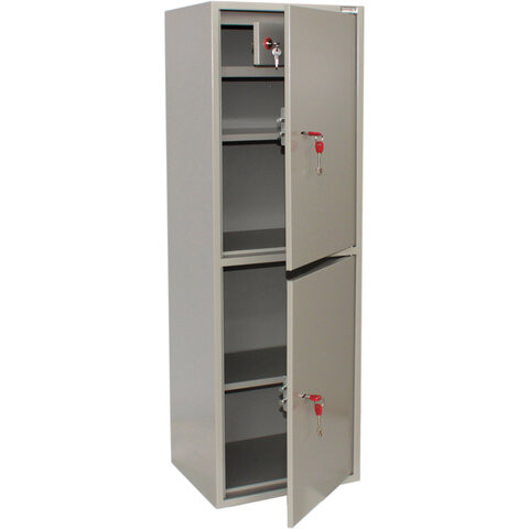 Шкаф металлический для документов BRABIX "KBS-023Т", 1253х420х350 мм, 27,5 кг, 2 отделения, сварной, 291155 по низкой цене оптом 