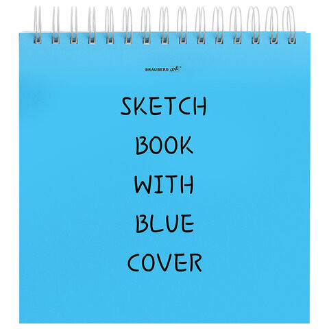 Скетчбук, белая бумага 120г/м2 190х190мм, 80л, спираль, жёсткая подложка, BRAUBERG ART DEBUT, Ассорти, 116905 по низкой цене оптом 