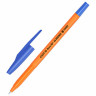 Ручка шариковая STAFF "Basic BP-66 ORANGE", СИНЯЯ, корпус оранжевый, узел 1 мм, линия письма 0,5 мм, 144453 по низкой цене оптом 