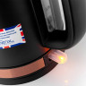 Чайник с термометром BRAYER BR1005BK, 1,7 л, 2200 Вт, закрытый нагревательный элемент, сталь, черный по низкой цене оптом Краснодар, Москва, Уфа, Казань, Барнаул, Владивосток, Хабаровск, Сахалин, Красноярск, Екатеренбург, 