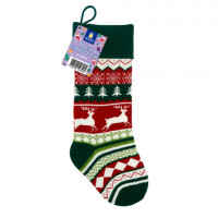Носок новогодний для подарков, 23*2*54см, "Волшебство в носке", полиэстер, ЗОЛОТАЯ СКАЗКА, 592504