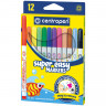 Фломастеры 12 ЦВЕТОВ CENTROPEN "Super Easy", смываемые, вентилируемый колпачок, 2580/12KK, 7 2580 1285 по низкой цене оптом 