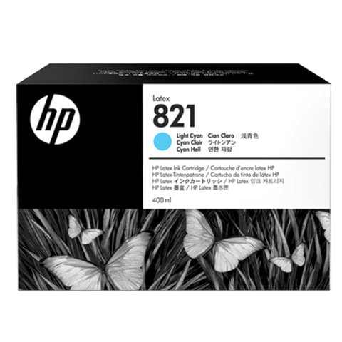 Картридж струйный HP (G0Y90A) Latex 110 Printer №821, цвет светло-голубой, оригинальный 400 мл. по низкой цене оптом 