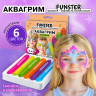 Аквагрим для лица и тела 6 НЕОНОВЫХ цветов FUNSTER, легко смываются, 192573 по низкой цене оптом Аквагрим для лица и тела 6 НЕОНОВЫХ цветов FUNSTER, легко смываются, 192573 по низкой цене оптом