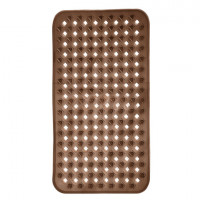 Коврик для ванны противоскользящий 70х40см, "Квадраты", прозрачно-коричневый, ПВХ, PRIMILA, 700367