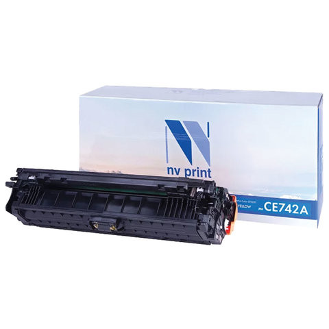 Картридж лазерный NV PRINT (NV-CE742A) для HP CP5220/CP5225/CP5225dn/CP5225n, желтый, ресурс 7300 страниц по низкой цене оптом 