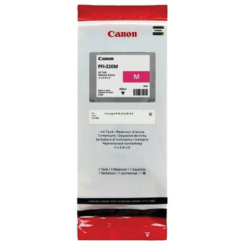 Картридж струйный CANON (PFI-320M) для imagePROGRAF TM-200/205/300/305, пурпурный, 300 мл, оригинальный, 2892C001 по низкой цене оптом 