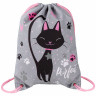 Мешок для обуви BRAUBERG PREMIUM, карман, подкладка, светоотражайка, 43х33 см, "Elegant cat", 271620 по низкой цене оптом Краснодар, Москва, Уфа, Казань, Барнаул, Владивосток, Хабаровск, Сахалин, Красноярск, Екатеренбург, 