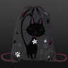 Мешок для обуви BRAUBERG PREMIUM, карман, подкладка, светоотражайка, 43х33 см, "Elegant cat", 271620 по низкой цене оптом Краснодар, Москва, Уфа, Казань, Барнаул, Владивосток, Хабаровск, Сахалин, Красноярск, Екатеренбург, 