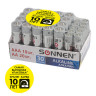 Батарейки КОМПЛЕКТ 30 (20+10) шт., SONNEN Alkaline, AA+ААА (LR6+LR03), в коробке, 455097 по низкой цене оптом 