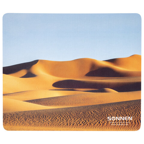 Коврик для мыши SONNEN "DESERT", резина + ткань, 260х220х3 мм, 513296 по низкой цене оптом 