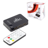 Переключатель HDMI, CABLEXPERT, 19F/19F, электронный, 5 устройств на 1 монитор/ТВ, пульт ДУ, DSW-HDMI-52