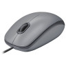 Мышь проводная LOGITECH M110, USB, 2 кнопки+1 колесо-кнопка, оптическая, серая, 910-005490 по низкой цене оптом 