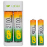 Зарядное устройство GP с аккумуляторами, AA 2000 mAh 2 шт. + AAA 800 mAh 2 шт., E211210/80-2CRB4, E21121080-2CRB4 по низкой цене оптом 