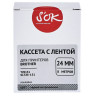 Картридж для принтеров этикеток BROTHER SAKURA S'OK TZE151, 24 мм x 8 м, чёрный шрифт, прозрачный фон, 1711532 по низкой цене оптом Краснодар, Москва, Уфа, Казань, Барнаул, Владивосток, Хабаровск, Сахалин, Красноярск, Екатеренбург, 