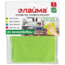 Салфетка универсальная, микрофибра, 30х30 см, зеленая, LAIMA, 603932 по низкой цене оптом 