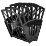 Лоток для бумаг веерный BRAUBERG Advanced 7-ми секционный, 6 отделений, сетчатый, черный, 237944, 96 по низкой цене оптом 