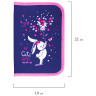 Пенал BRAUBERG, 1 отделение, 2 откидные планки, полиэстер, 21х14 см, "Little Bunny", 270311 по низкой цене оптом 