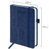Ежедневник датированный 2026 МАЛЫЙ ФОРМАТ 100х150мм А6, BRAUBERG Wood, под кожу, синий, 117264 по низкой цене оптом 