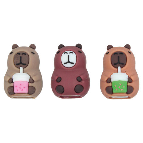 Точилка "Капибара", 1 отверстие, ассорти, 77247 по низкой цене оптом 