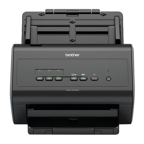 Сканер потоковый BROTHER ADS-2400N, А4, 1200х1200, 60 стр./мин., 3000 стр./день, АПД, сетевая карта (кабель USB в комплекте), ADS2400NUN1 по низкой цене оптом 