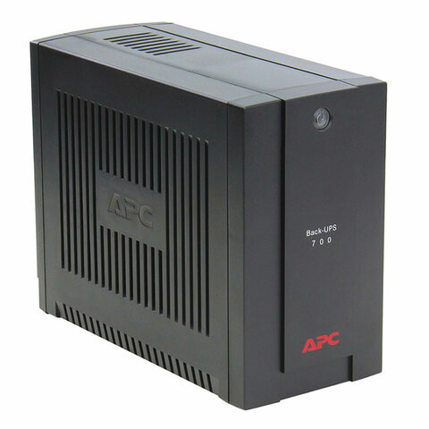 Источник бесперебойного питания APC Back-UPS BX700UI, 700 VA (390 W), 4 розетки IEC 320, черный по низкой цене оптом 