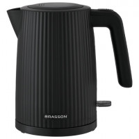 Чайник электрический BRASSON KT-561, 1,7 л, 2200 Вт, пластик, подсветка, индикатор уровня воды, черный, 455191