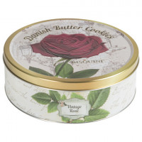 Печенье Датское BISQUINI (Бисквини) "Vintage Rose" Винтажная Роза, ассорти, жестяная банка, 400 г, 201614/ 101304