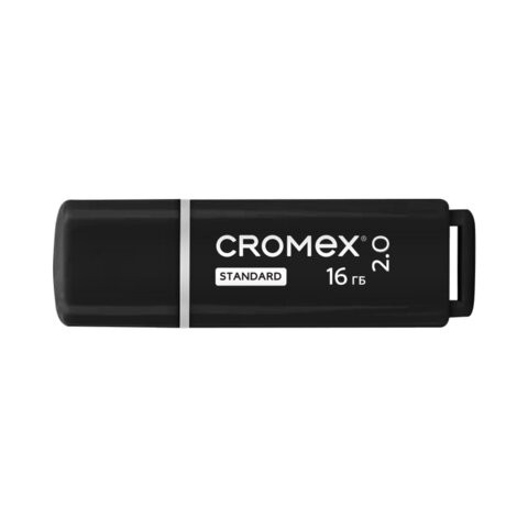 Флеш-диск 16GB CROMEX Standard USB 2.0, черный, 514158 по низкой цене оптом Флеш-диск 16GB CROMEX Standard USB 2.0, черный, 514158 по низкой цене оптом