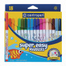 Фломастеры 18 ЦВЕТОВ CENTROPEN "Super Easy", смываемые, вентилируемый колпачок, 2580/18KK, 7 2580 1885 по низкой цене оптом 
