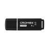 Флеш-диск 4GB CROMEX Standard USB 2.0, черный, 514156 по низкой цене оптом 
