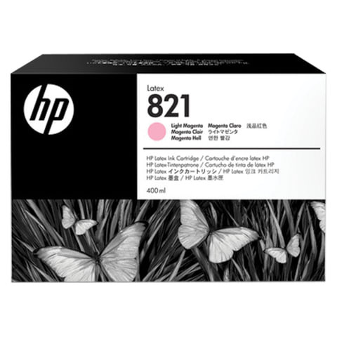 Картридж струйный HP (G0Y91A) Latex 110 Printer №821, цвет светло-пурпурный, оригинальный 400 мл. по низкой цене оптом 