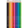 Карандаши цветные MAPED (Франция) "Color'Peps Star", 12 цветов, трехгранные, заточенные, европодвес, 183212 по низкой цене оптом Краснодар, Москва, Уфа, Казань, Барнаул, Владивосток, Хабаровск, Сахалин, Красноярск, Екатеренбург, 