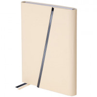 Ежедневник недатированный А5 145х213мм BRAUBERG "Vogue", под кожу, магнитный клапан, 160л, бежевый, 116226