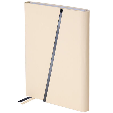 Ежедневник недатированный А5 145х213мм BRAUBERG "Vogue", под кожу, магнитный клапан, 160л, бежевый, 116226 по низкой цене оптом Ежедневник недатированный А5 145х213мм BRAUBERG "Vogue", под кожу, магнитный клапан, 160л, бежевый, 116226 по низкой цене оптом